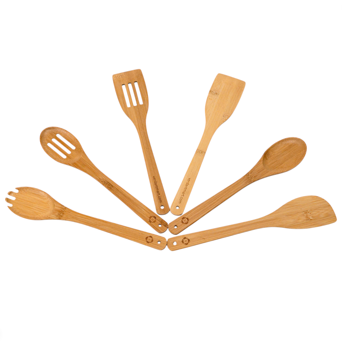 Bamboo Kitchen Utensil Set, 6 Tools & Holder โ Unique Housewarming, Motherโs Day, Christmas Gift, Kitchenware, Gifts for mom.