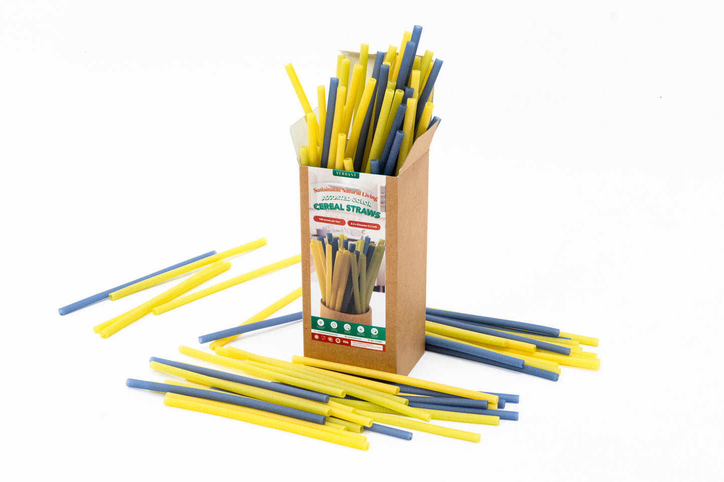 Organic Cereal Straws, 100 Reusable Fun Straws โ Unique Kids, Inspiring, Cute Housewarming Gift, Creal straws, inspiring gifts