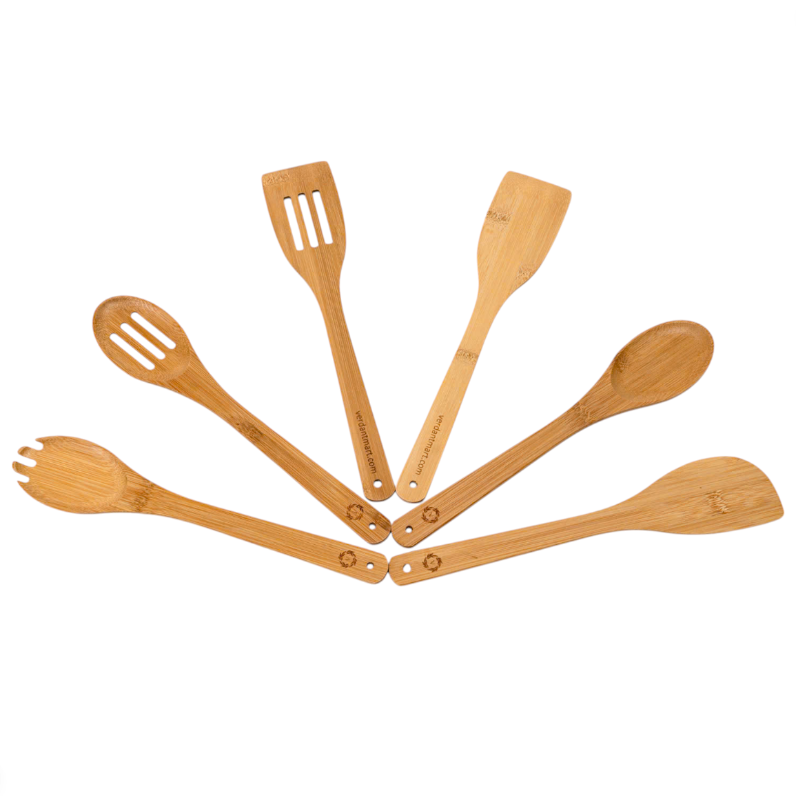 Bamboo Kitchen Utensil Set, 6 Tools & Holder – Unique Housewarming, Mother’s Day, Christmas Gift, Kitchenware, Gifts for mom.